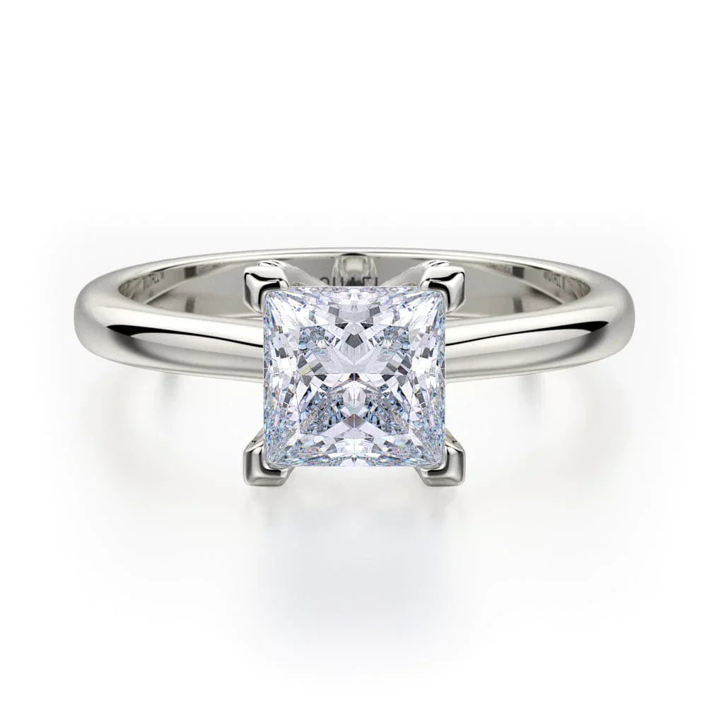 MICHAEL M Engagement Rings 18K White Gold Love R518-1 R518-1WG