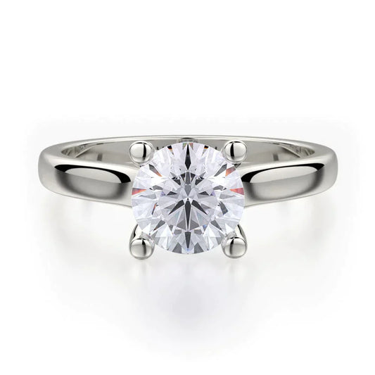 MICHAEL M Engagement Rings 18K White Gold Love R519-1 R519-1WG