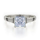 MICHAEL M Engagement Rings 18K White Gold Love R522-1 R522-1WG
