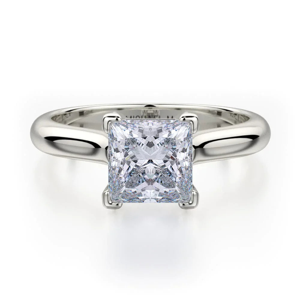 MICHAEL M Engagement Rings 18K White Gold Love R523-1 R523-1WG