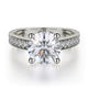 Michael M Bezel Round Engagement Ring