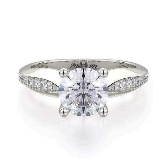 MICHAEL M Engagement Rings 18K White Gold Love R686-1 R686-1WG