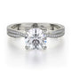Michael M Center Stone Prong Round Engagement Ring