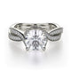 MICHAEL M Engagement Rings 18K White Gold Love R709-1.25 R709-1.25WG