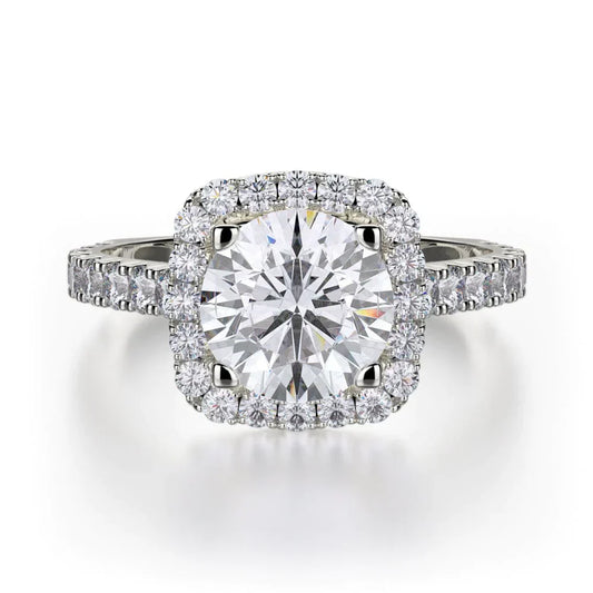 MICHAEL M Engagement Rings 18K White Gold Monaco R614-2 R614-2WG