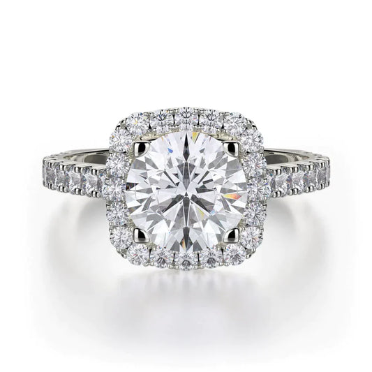MICHAEL M Engagement Rings 18K White Gold Monaco R614-2 R614-2WG