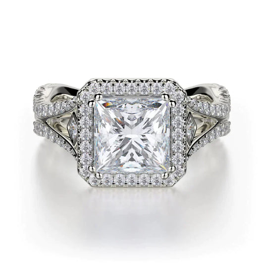MICHAEL M Engagement Rings 18K White Gold Monaco R635-2 R635-2WG