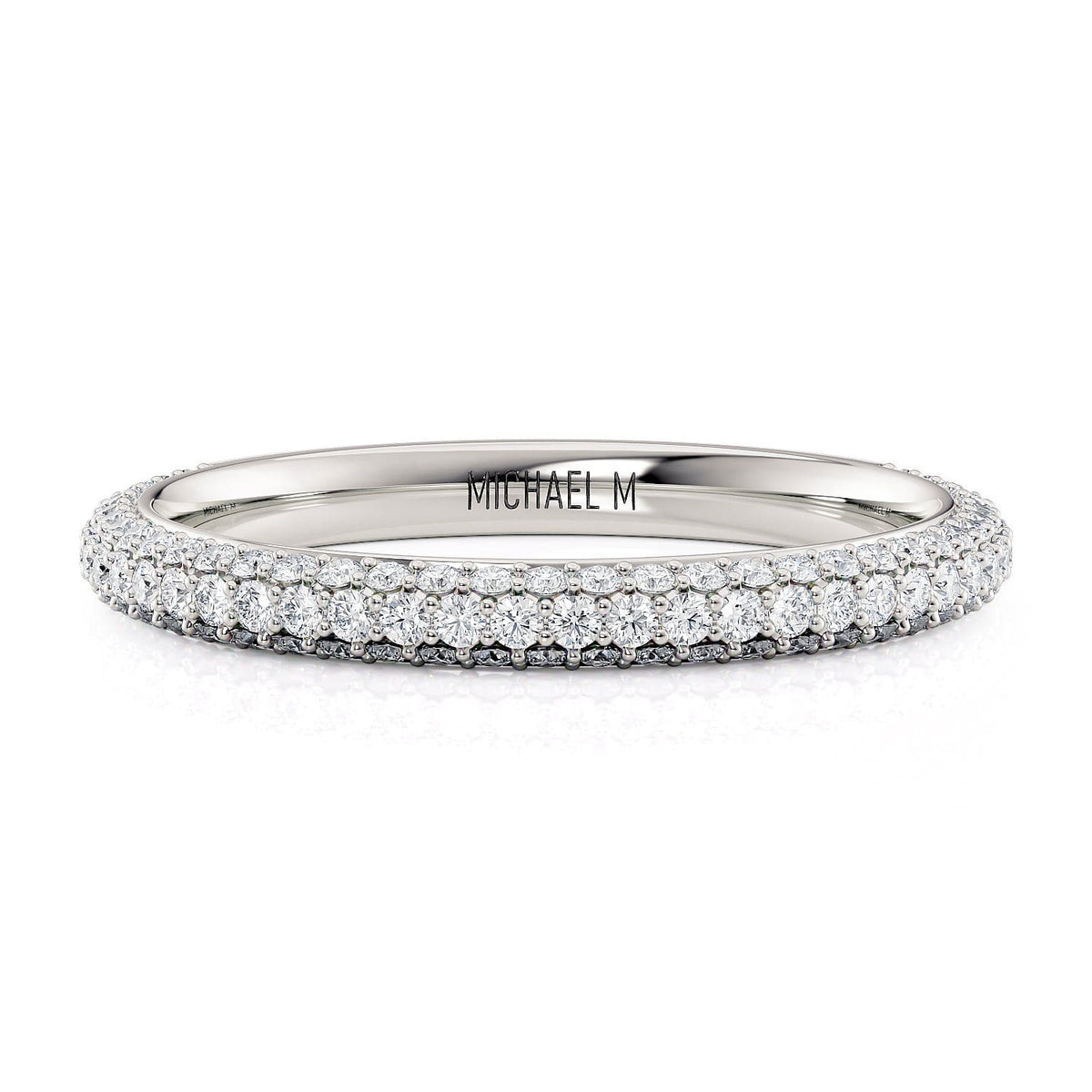 MICHAEL M Engagement Rings 18K White Gold R796B R796B