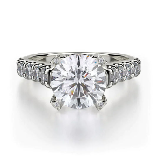MICHAEL M Engagement Rings 18K White Gold Stella R655-2 R655-2WG