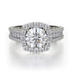 MICHAEL M Engagement Rings 18K White Gold Stella R685-1 R685-1WG