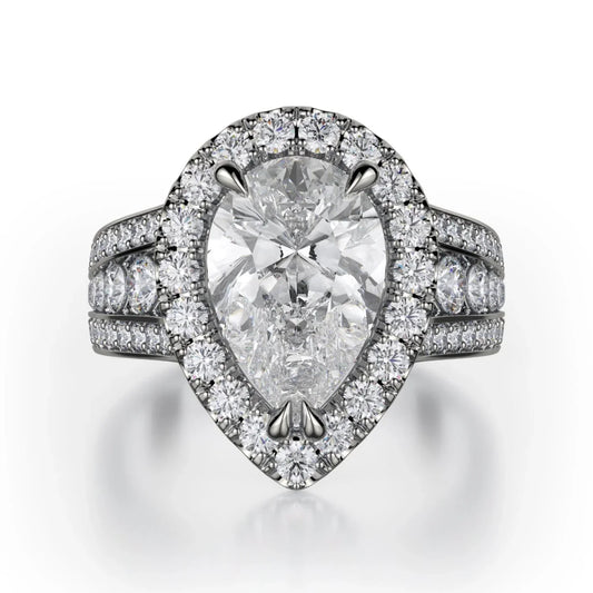 MICHAEL M Engagement Rings 18K White Gold Stella R766-2 R766-2WG