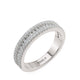 MICHAEL M Engagement Rings 18K White Gold Wedding Band R671B