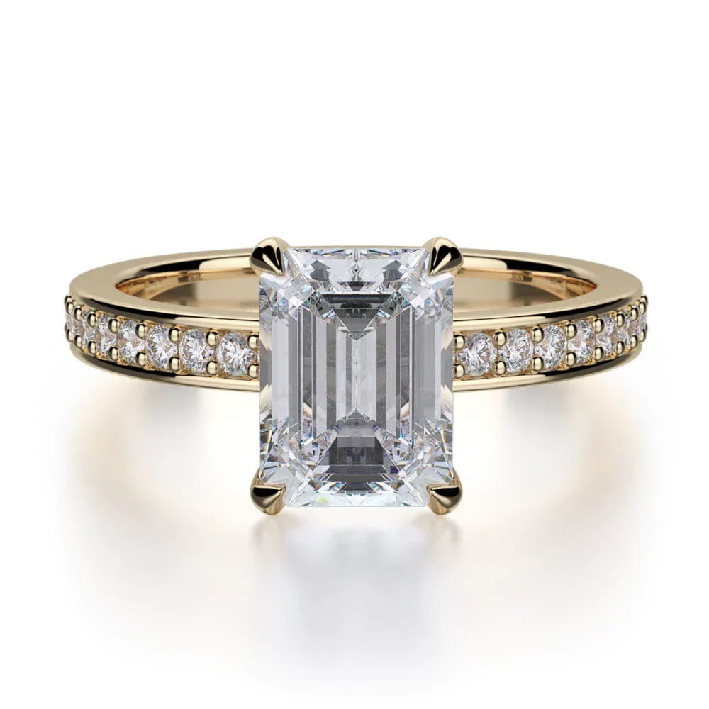 MICHAEL M Engagement Rings 18K Yellow Gold Bold R723-2 R723-2YG