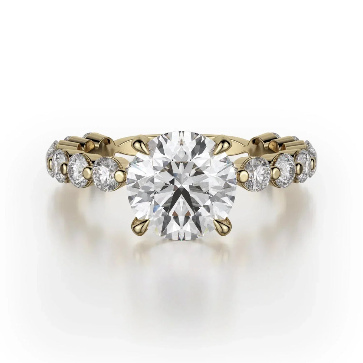 MICHAEL M Engagement Rings 18K Yellow Gold Crown R782-1.5 R781-1.5YG