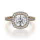 MICHAEL M Engagement Rings 18K Yellow Gold Defined R737-2 R737-2YG