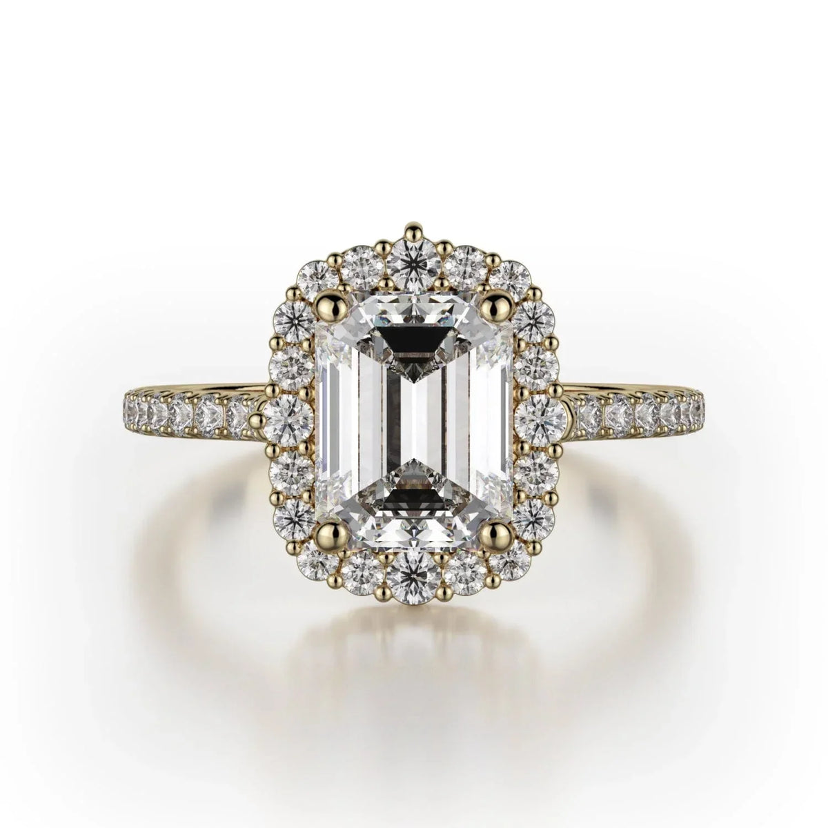 MICHAEL M Engagement Rings 18K Yellow Gold Defined R739-2EM R739-2EM-YG