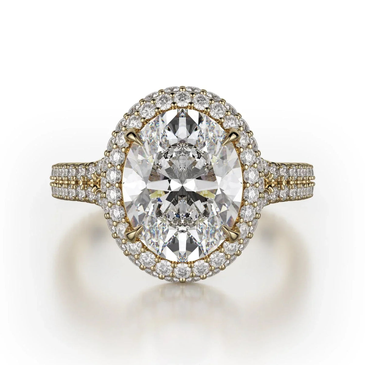 MICHAEL M Engagement Rings 18K Yellow Gold Defined R778-3 R778-3YG