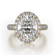MICHAEL M Engagement Rings 18K Yellow Gold Europa R320L-3-OV R320L-3-OV-YG