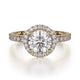 MICHAEL M Engagement Rings 18K Yellow Gold Europa R320S-1 R320S-1YG