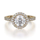 MICHAEL M Engagement Rings 18K Yellow Gold Europa R320S-1 R320S-1YG