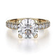 MICHAEL M Engagement Rings 18K Yellow Gold Europa R371L-3 R371L-3YG