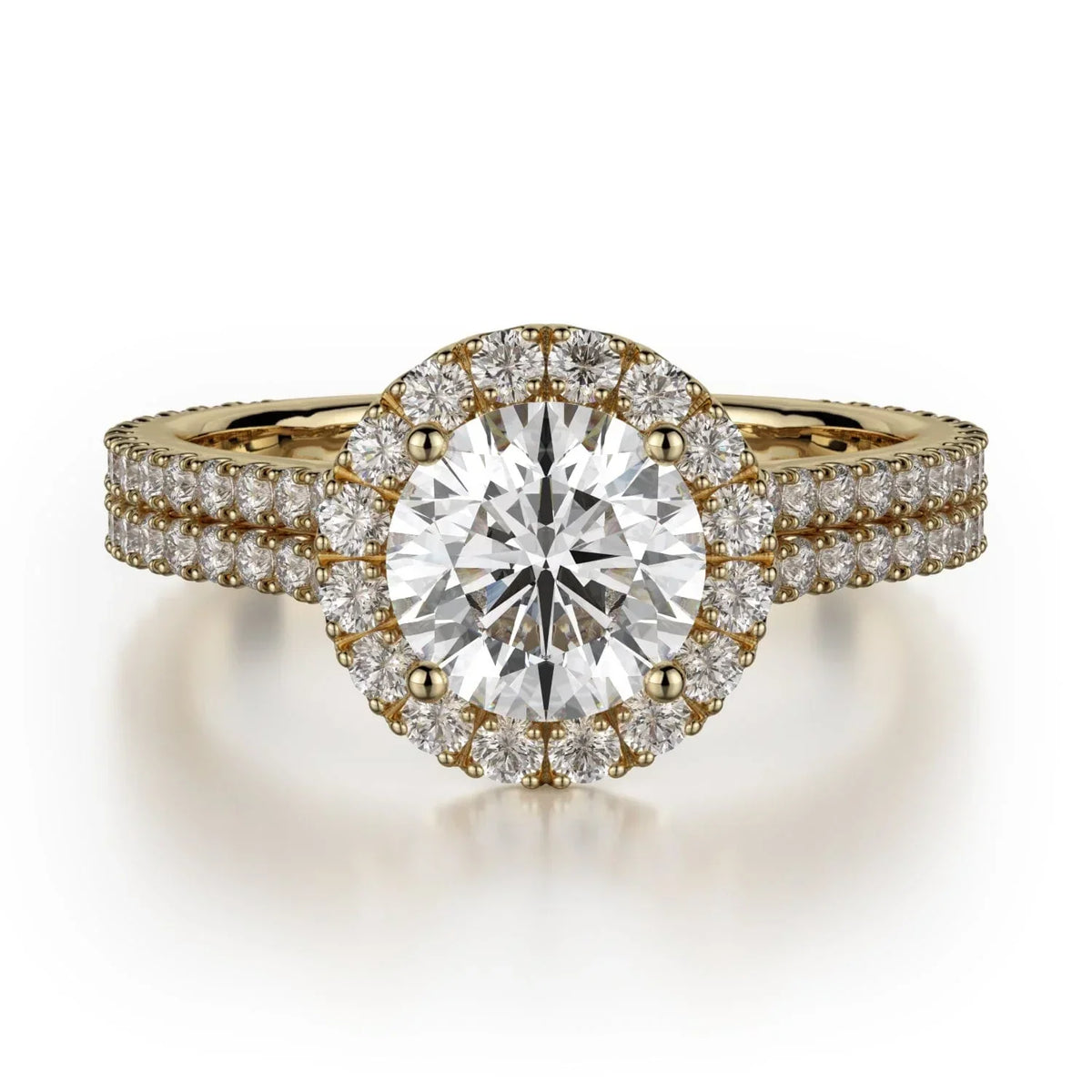 MICHAEL M Engagement Rings 18K Yellow Gold Europa R456-1 R456-1YG