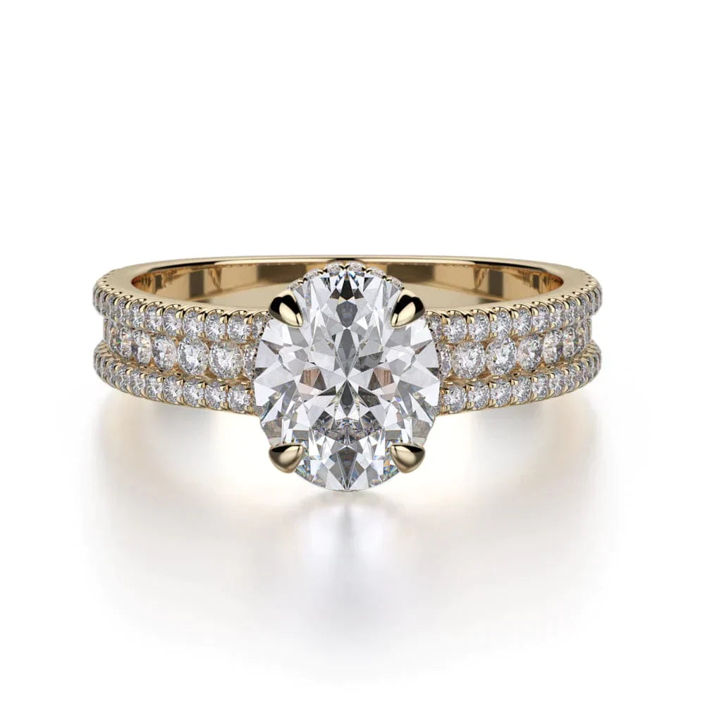 MICHAEL M Engagement Rings 18K Yellow Gold Europa R717-2 R717-2YG
