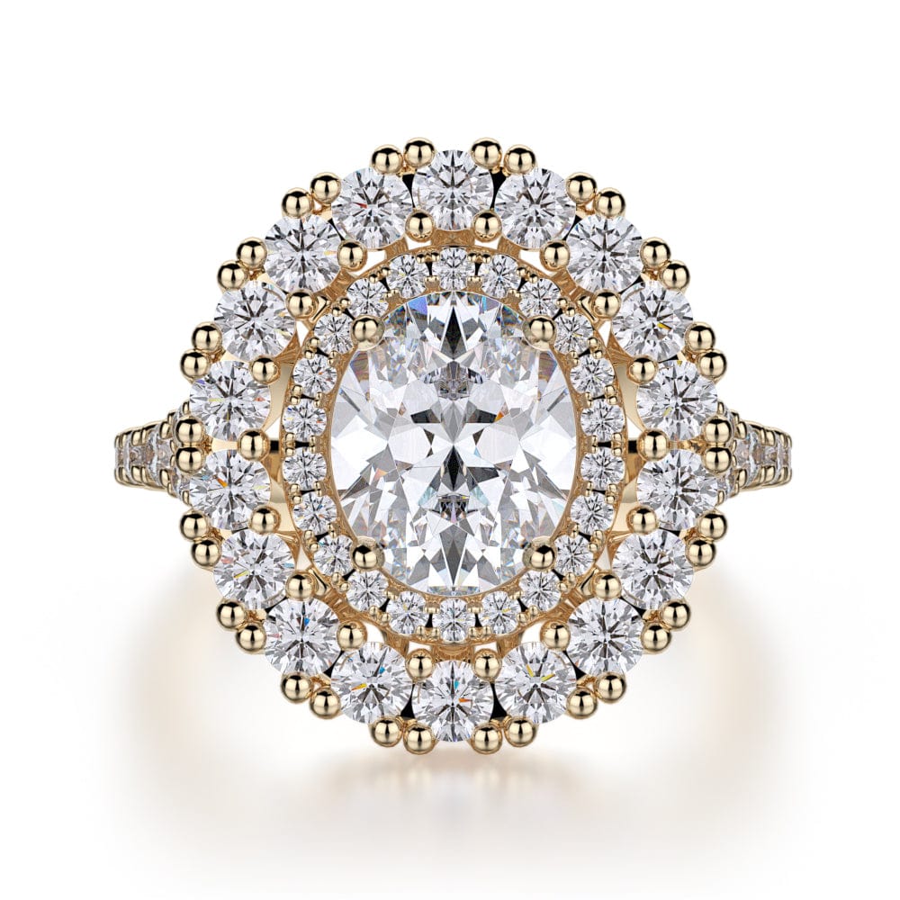 MICHAEL M Engagement Rings 18K Yellow Gold Europa R718-2 R718-2YG