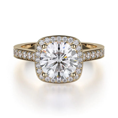 Michael M Pav�� Round Engagement Ring