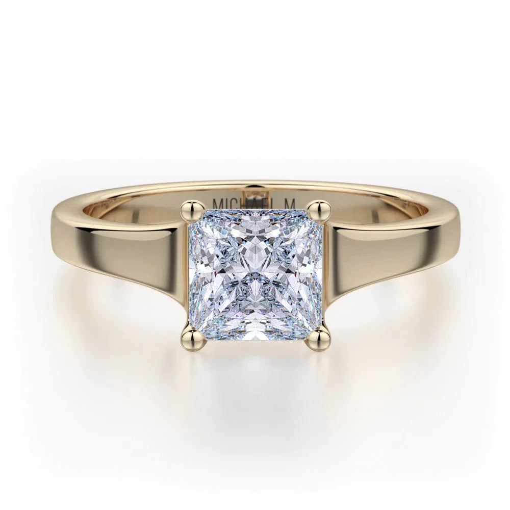 MICHAEL M Engagement Rings 18K Yellow Gold Love R522-1 R522-1YG