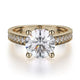 Michael M Bezel Round Engagement Ring