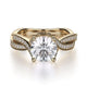 MICHAEL M Engagement Rings 18K Yellow Gold Love R709-1.25 R709-1.25YG