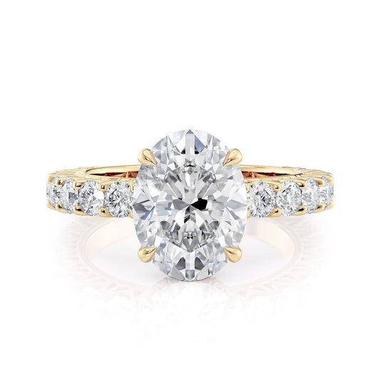MICHAEL M Engagement Rings 18K Yellow Gold Meksian R901-3