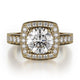 MICHAEL M Engagement Rings 18K Yellow Gold Princess R261-2 R261-2YG