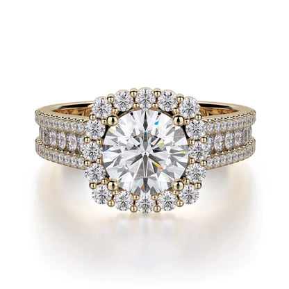 MICHAEL M Engagement Rings 18K Yellow Gold Stella R685-1 R685-1YG