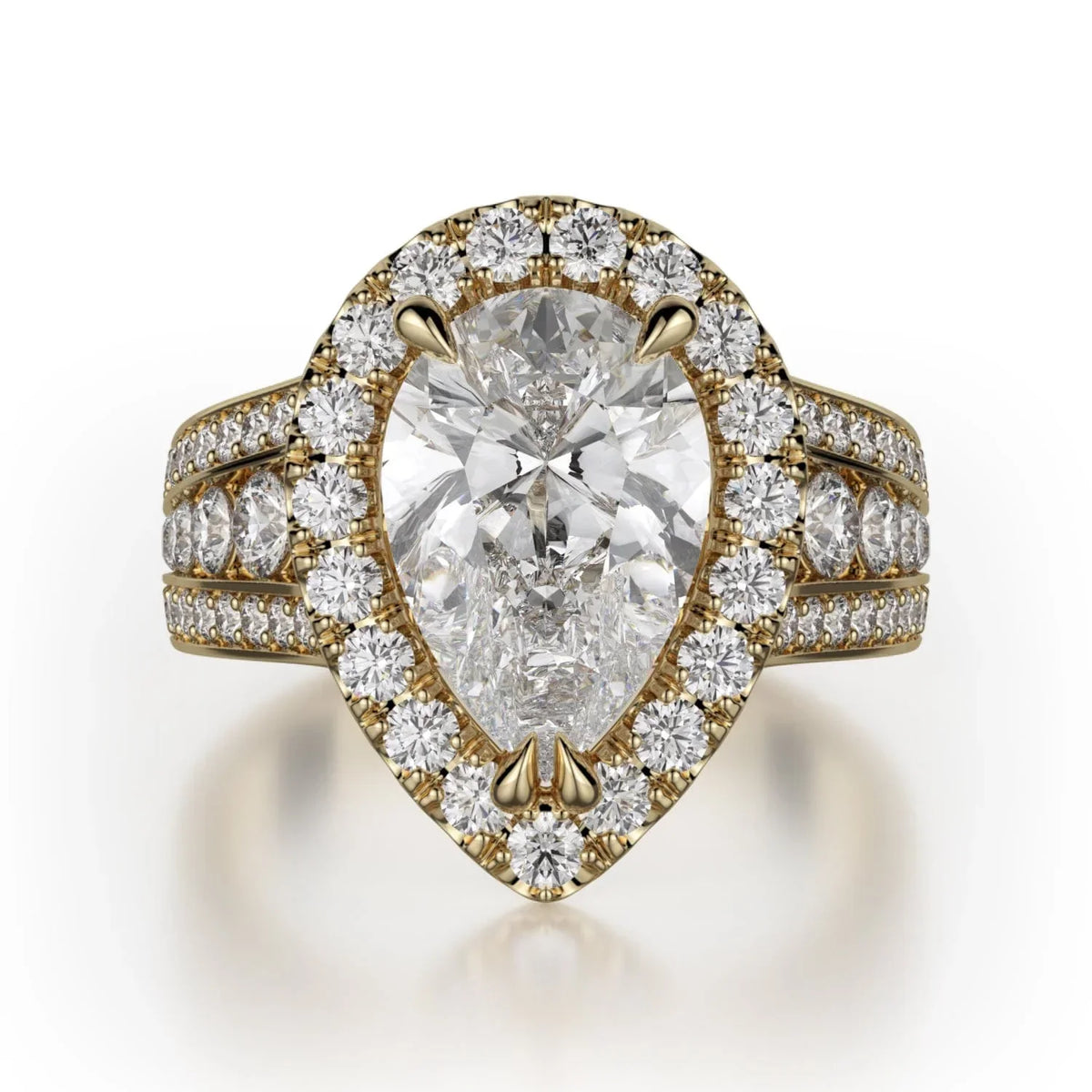 MICHAEL M Engagement Rings 18K Yellow Gold Stella R766-2 R766-2YG