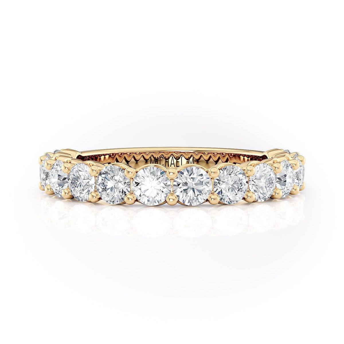MICHAEL M Engagement Rings 18K Yellow Gold Wedding Band R736B