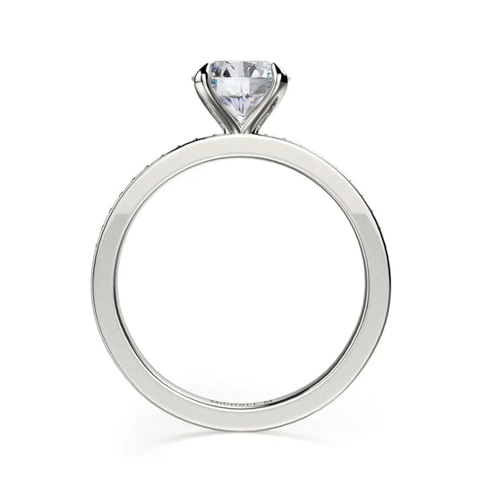 Michael M Pav�� Round Engagement Ring