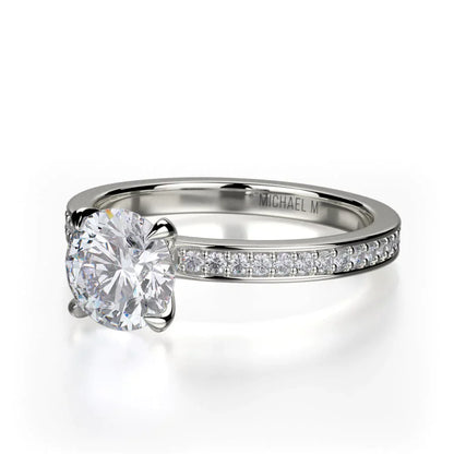 Michael M Pav�� Round Engagement Ring