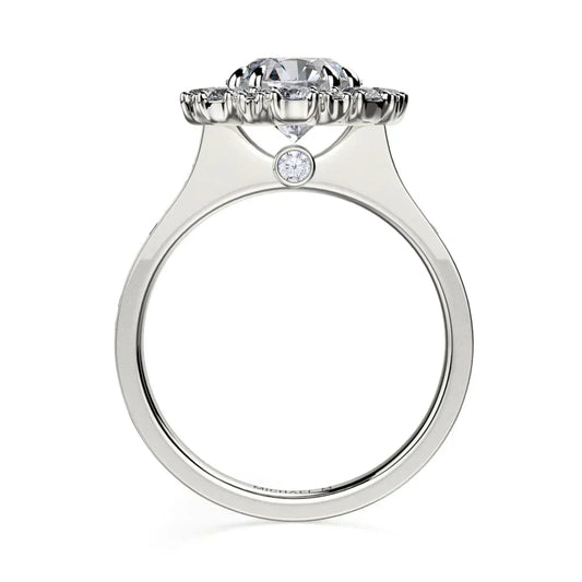 Michael M Prong Round Engagement Ring