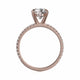 Michael M Center Stone Claw Prong Round Engagement Ring