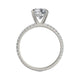 Michael M Center Stone Claw Prong Round Engagement Ring
