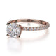 Michael M Hidden Halo Round Engagement Ring