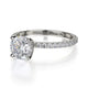 Michael M Hidden Halo Round Engagement Ring