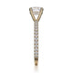 Michael M Hidden Halo Round Engagement Ring