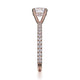 Michael M Hidden Halo Round Engagement Ring