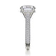 Michael M Hidden Halo Round Engagement Ring