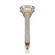 Michael M Hidden Halo Round Engagement Ring