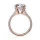 Michael M Hidden Halo Round Engagement Ring