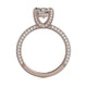 Michael M Hidden Halo Cushion Engagement Ring